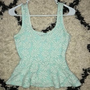 Light mint green lace top!